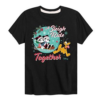 Disney's Mickey Mouse & Friends Boys 8-20 Sleigh Ride Together Graphic Tee