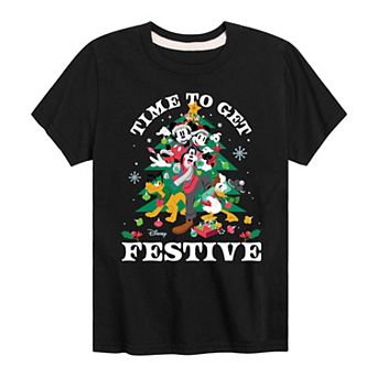 Disney's Mickey Mouse & Friends Boys 8-20 Time To Get Festive Graphic Tee