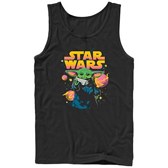 Men's Star Wars The Mandalorian Space Grogu Graphic Tank Top