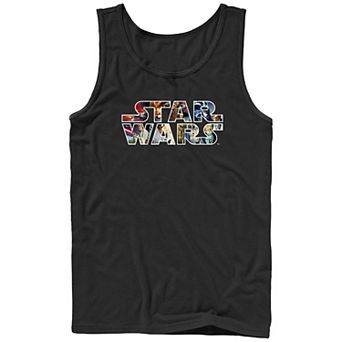 Men's Star Wars Scenes Filled Logo Graphic Tank Top
