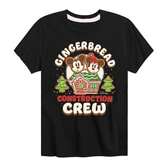 Disney's Mickey Mouse & Friends Boys 8-20 Gingerbread Construction Crew Graphic Tee