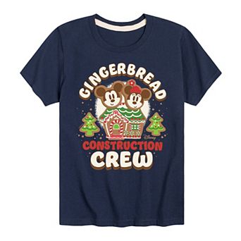 Disney's Mickey Mouse & Friends Boys 8-20 Gingerbread Construction Crew Graphic Tee