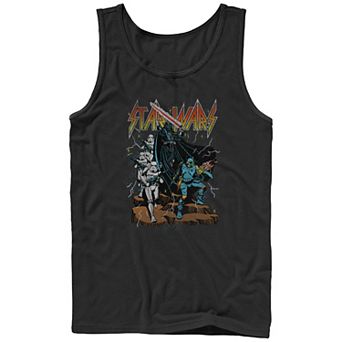 Men's Star Wars Dark Side Metal Poster Graphic Tank Top