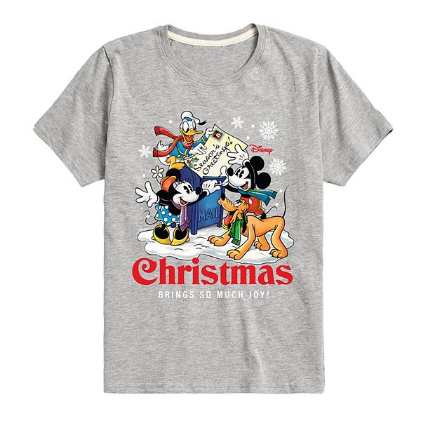 Disney's Mickey Mouse & Friends Boys 8-20 Christmas Brings Joy Graphic Tee