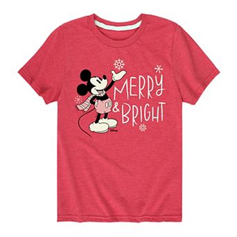 Disney's Mickey Mouse Boys 8-20 Merry & Bright Graphic Tee