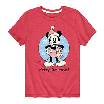 Disney's Mickey Mouse Boys 8-20 Merry Christmas Graphic Tee