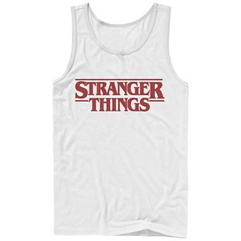Men's Netflix Stranger Things Red Logo Graphic Tank Top