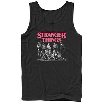 Men's Netflix Stranger Things Kids Scene Graphic Tank Top