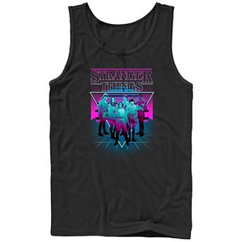 Men's Netflix Stranger Things Neon Kids Group Graphic Tank Top