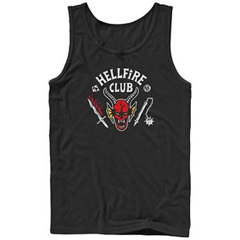 Men's Netflix Stranger Things Hellfire Club Logo Graphic Tank Top