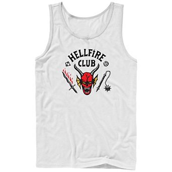 Men's Netflix Stranger Things Hellfire Club Logo Graphic Tank Top