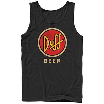 Men's The Simpsons Duff Beer Logo Graphic Tank Top