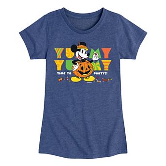 Disney's Mickey Mouse Girls 7-16 Time To Party Halloween Graphic Tee
