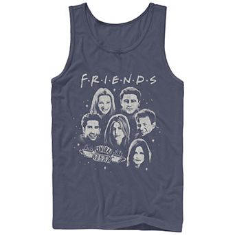 Men's Friends Main Cast Heads Portrait Graphic Tank Top