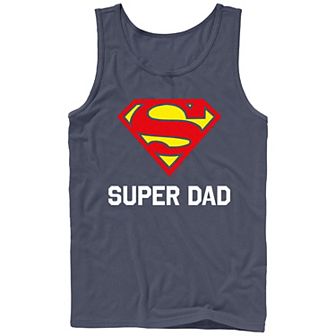 Men's DC Comics Superman Logo Super Dad Graphic Tank Top