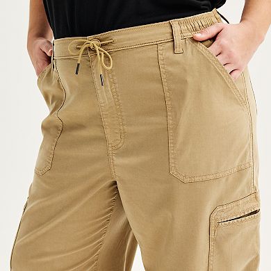 Juniors' Plus SO® High-Rise Parachute Cargo Pants