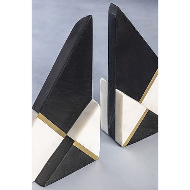 Kaavin Marble Bookends, Set of 2