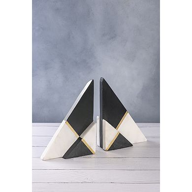 Kaavin Marble Bookends, Set of 2