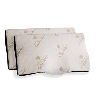 he unique shape supports your head, neck and spine