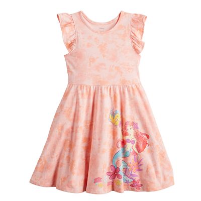 Disney's The Little Mermaid Girls 4-12 Flutter Sleeve Skater Dress by  Jumping Beans