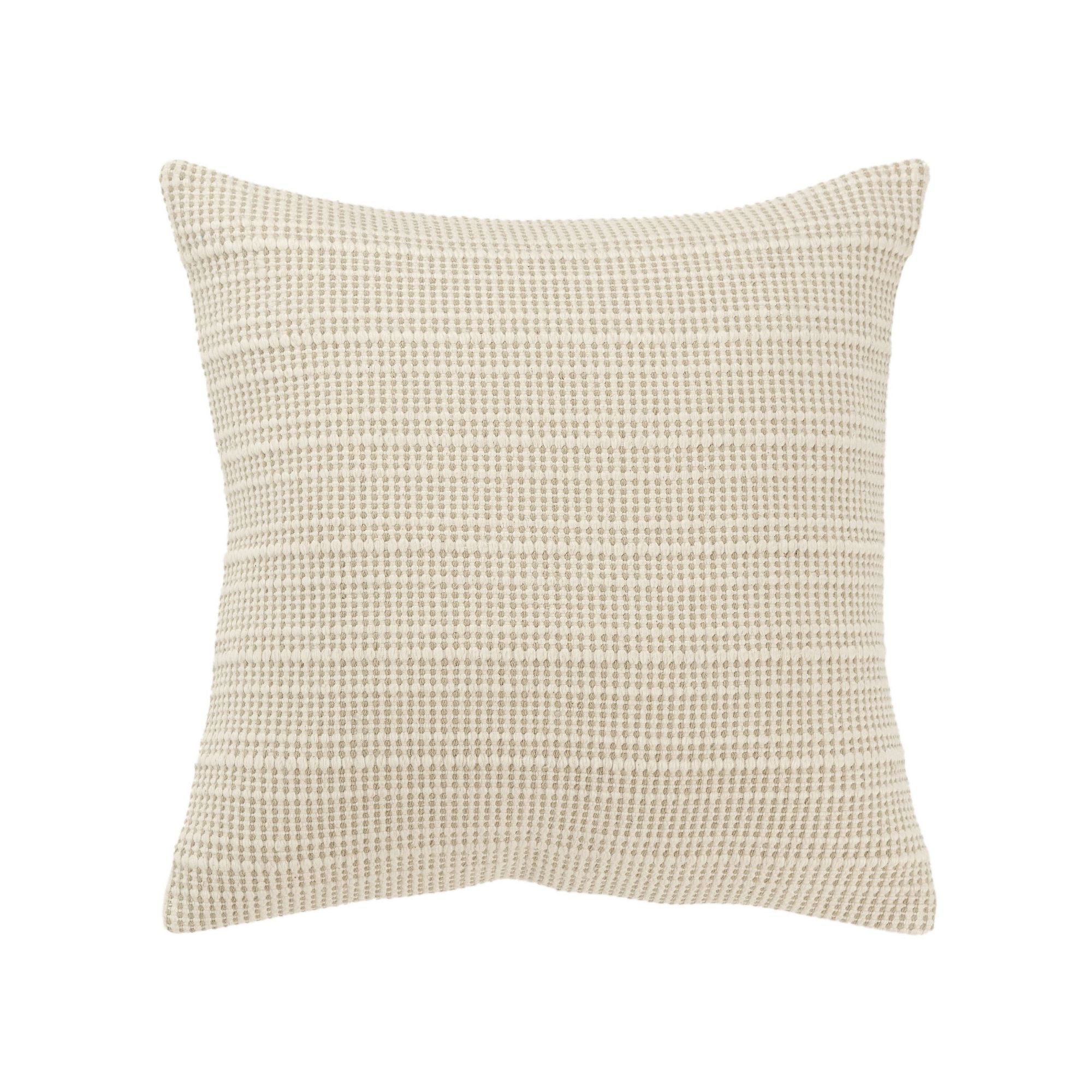 Rizzy Home Sarah Throw Pillow, Ivory Natural