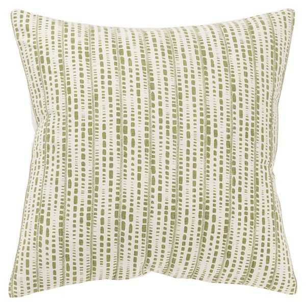 Rizzy Home Tess Throw Pillow - Green