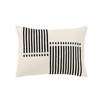 Rizzy Home Thea Block Stipe Throw Pillow