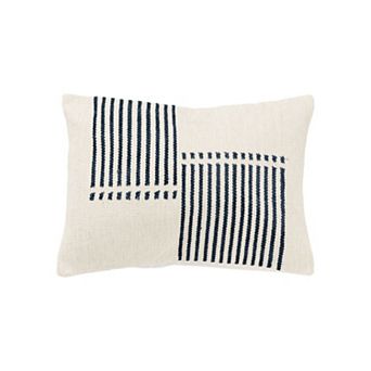 Rizzy Home Thea Block Stipe Throw Pillow