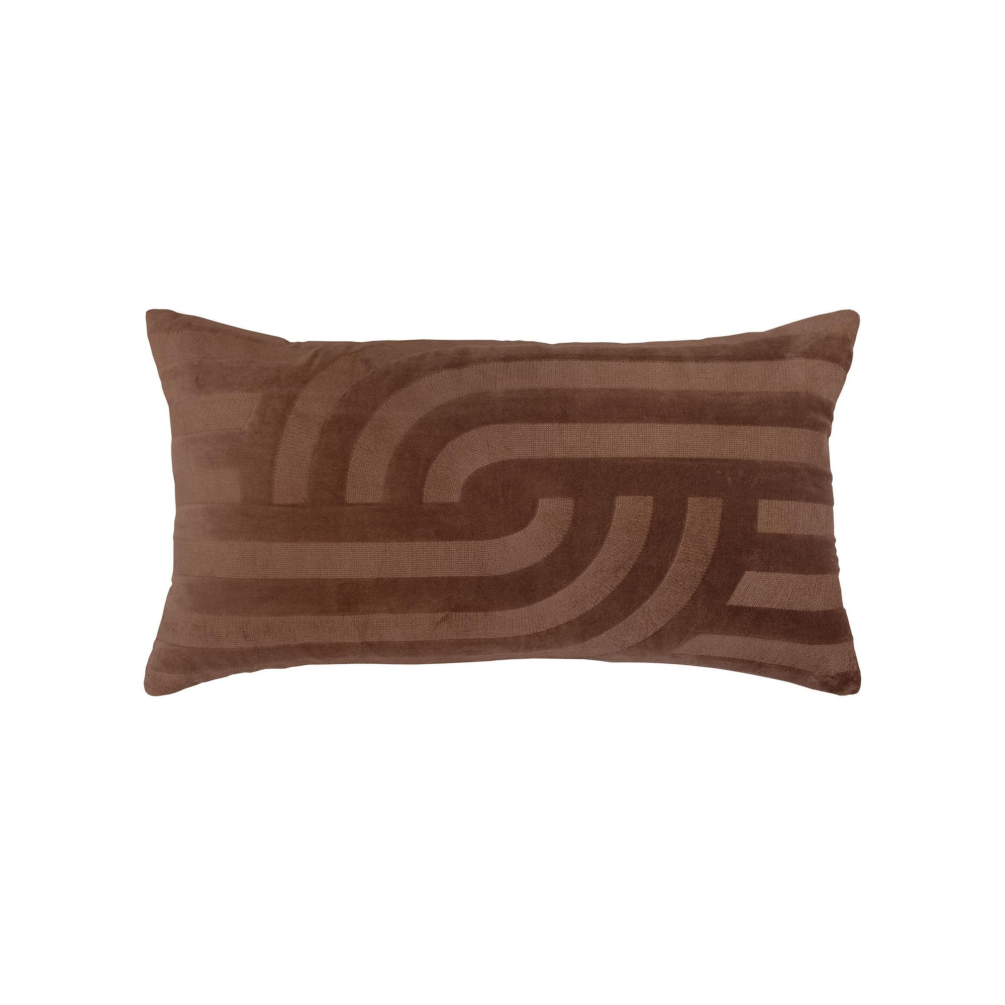 Rizzy Home Mina Throw Pillow, Cocoa Brown