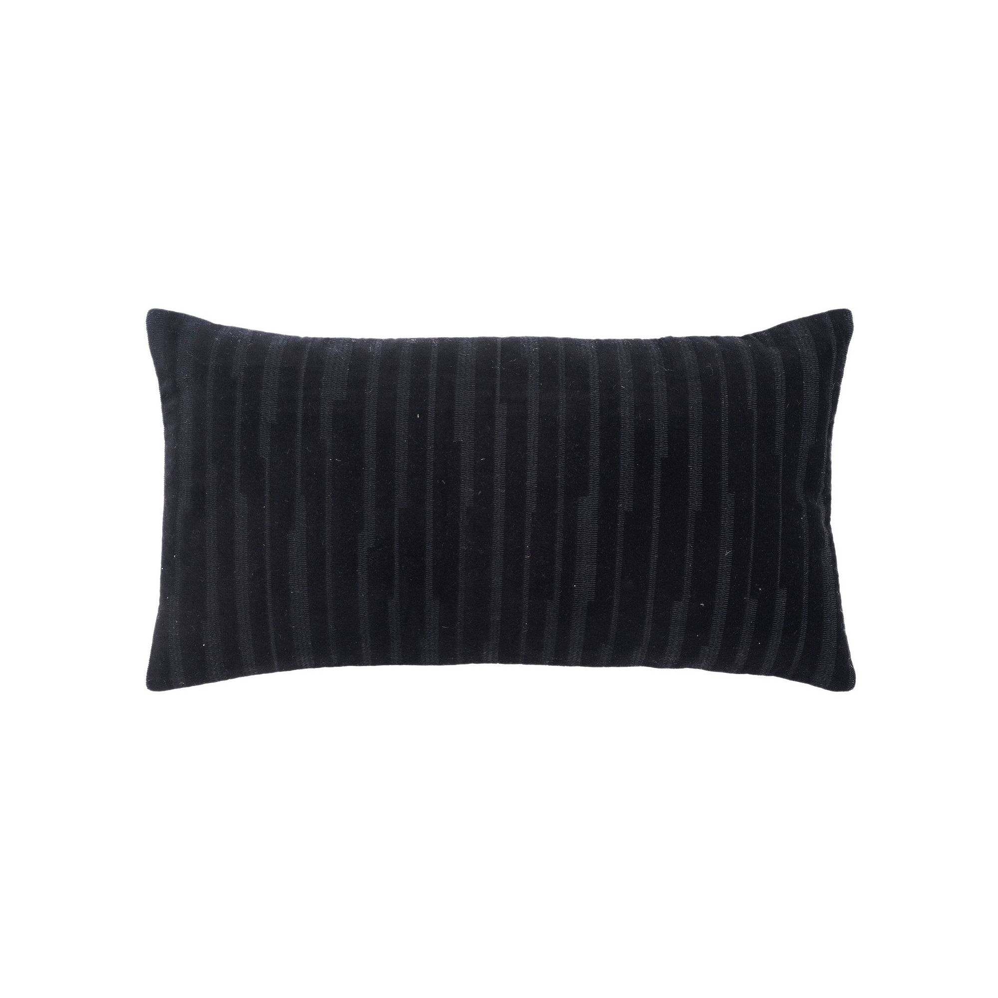 Rizzy Home Yori Throw Pillow, Black