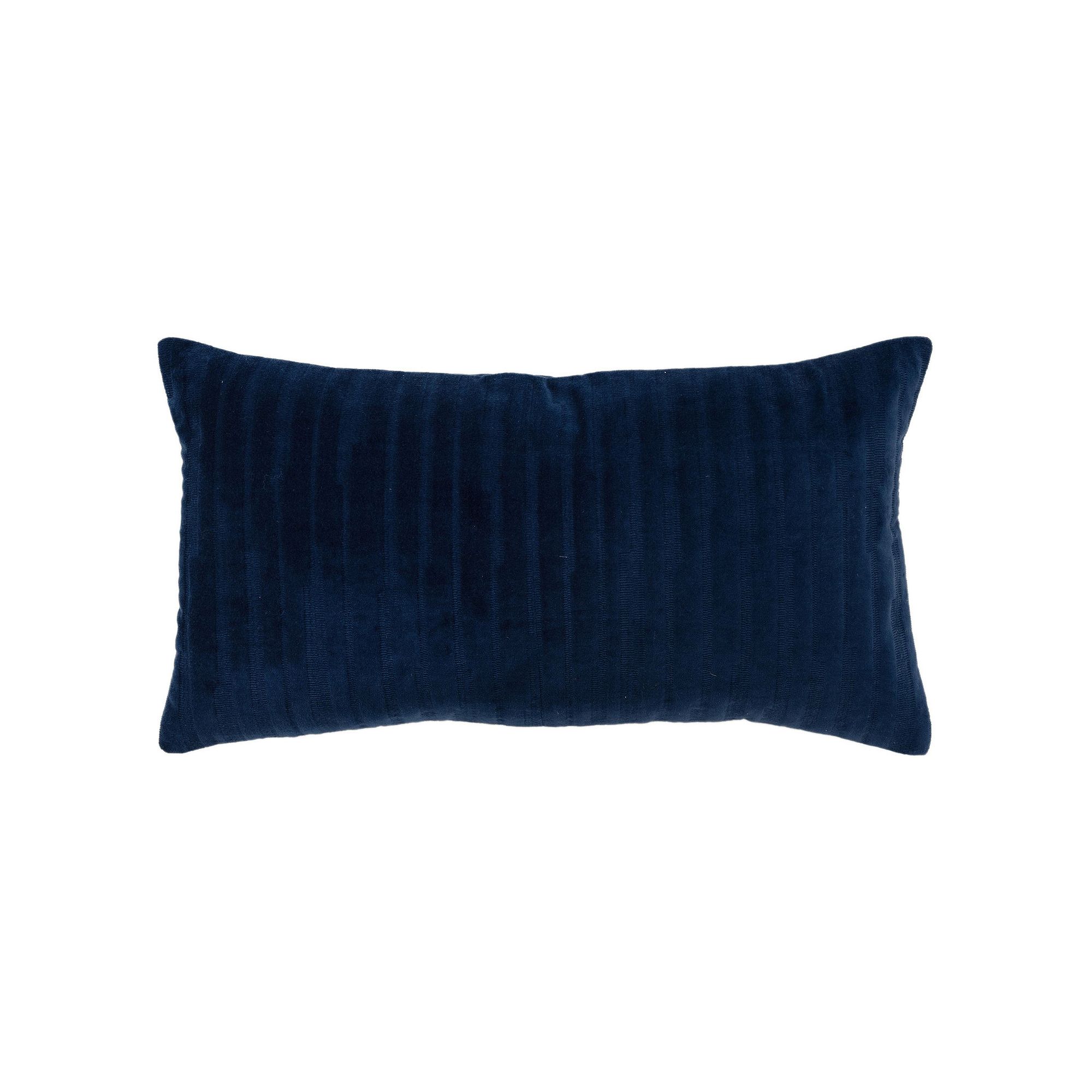 Rizzy Home Yori Throw Pillow, Deep Dark Blue