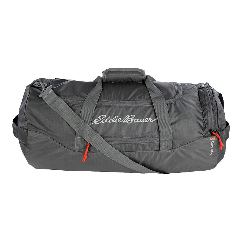 Eddie Bauer Stowaway 45L Duffel Bag, Dark Grey