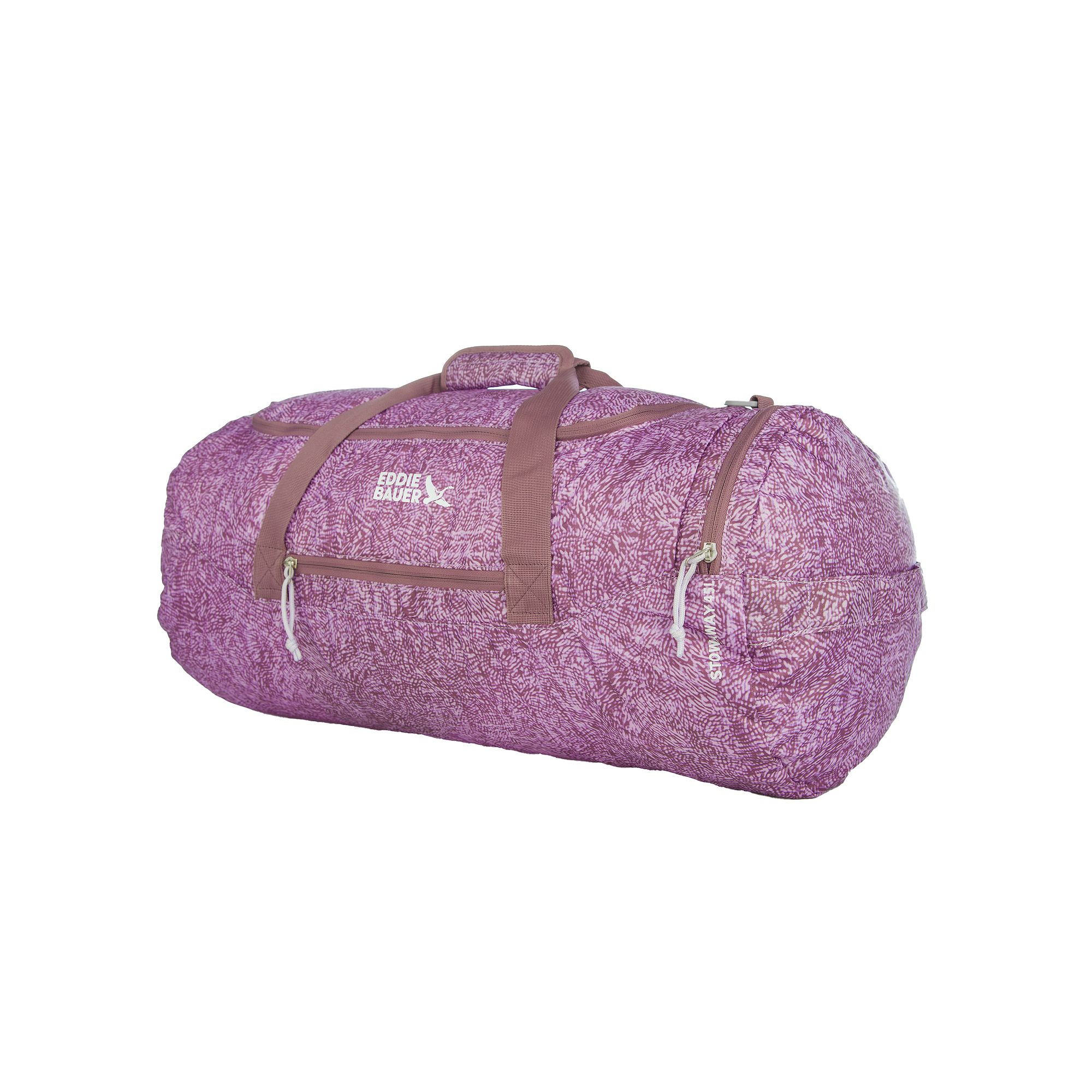 Eddie Bauer Stowaway 45L Duffel Bag, Purple