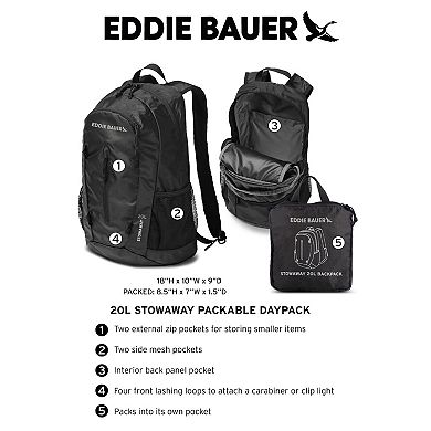 Eddie Bauer Stowaway Packable 20L Daypack