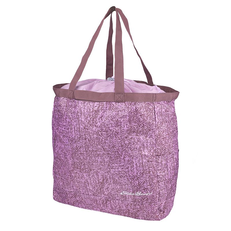 Eddie Bauer Stowaway Packable 25L Cinch Tote Bag, Purple