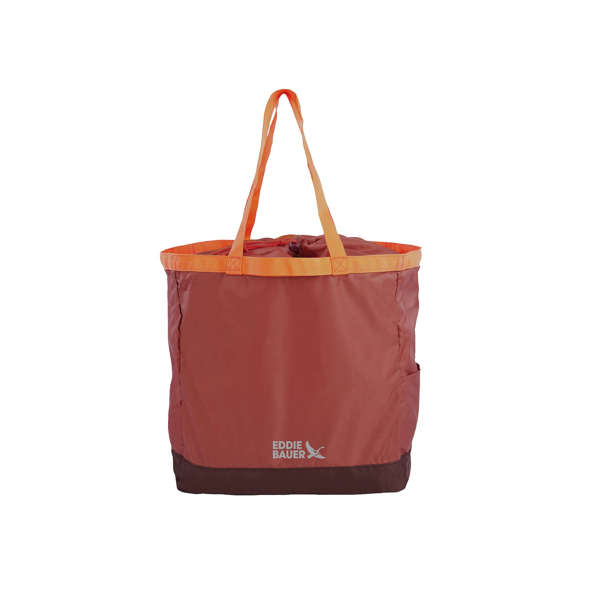 Eddie Bauer Stowaway Packable 25L Cinch Tote Bag, Red