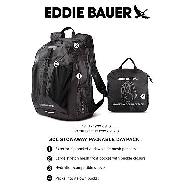 Eddie Bauer Stowaway Packable 30L Daypack