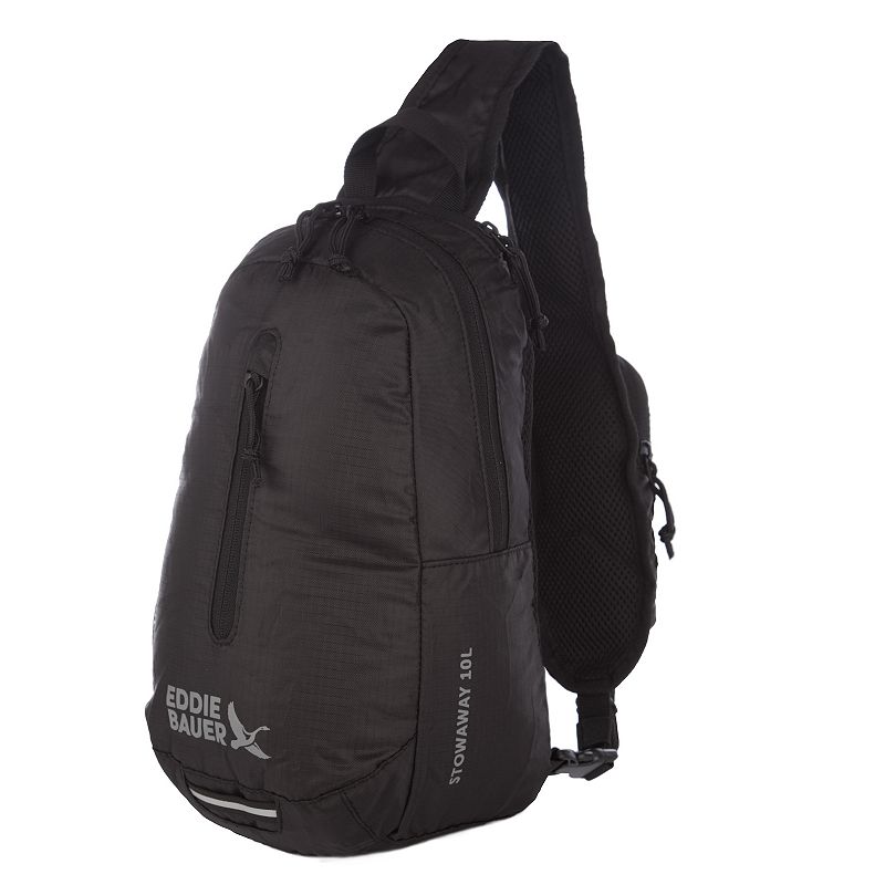 Eddie Bauer Stowaway Packable Sling 3.0 Bag, Black