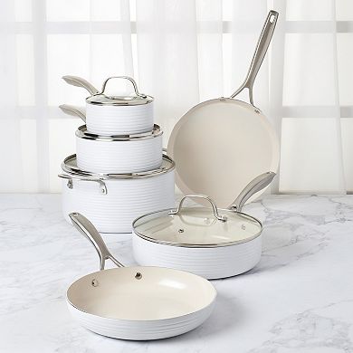 Denmark Monaco 10-pc. White Nonstick Aluminum Cookware Set