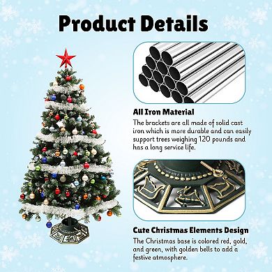 Ventray Christmas Tree Stand with Water Reservoir, Tree Base Holder for Real Trees