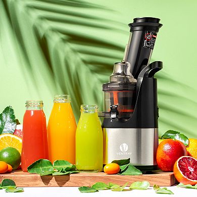 Ventray 408 Slow Speed Press Masticating Juicer, Compact Cold Press Juice Extractor, BPA-Free