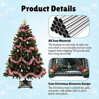 Ventray Christmas Tree Stand with Water Reservoir, Tree Base Holder for Real Trees