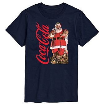 Big & Tall Coca-Cola Vintage Santa Graphic Tee