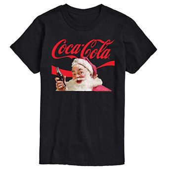 Big & Tall Coca-Cola Santa Logo Graphic Tee