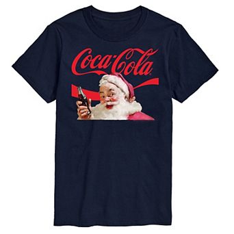 Big & Tall Coca-Cola Santa Logo Graphic Tee