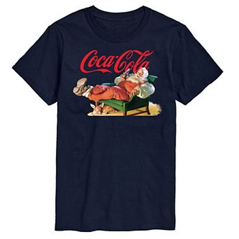 Big & Tall Coca-Cola Santa Coke Graphic Tee