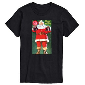 Big & Tall Coca-Cola Vintage Santa Graphic Tee
