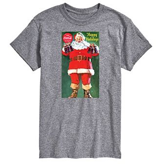 Big & Tall Coca-Cola Vintage Santa Graphic Tee
