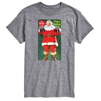 Big & Tall Coca-Cola Vintage Santa Graphic Tee