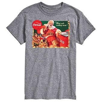 Big & Tall Coca-Cola Vintage Santa Ice Cooler Graphic Tee